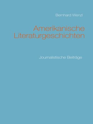 cover image of Amerikanische Literaturgeschichten